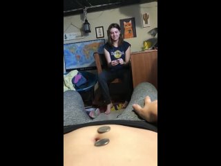 17 minutes and 30 seconds of my roommate trying to get a coin to cover my belly button