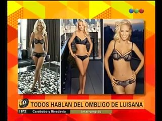 telefe noticias - luisana lopilato criticized for her navel, 08/21/2014 big tits natural tits milf